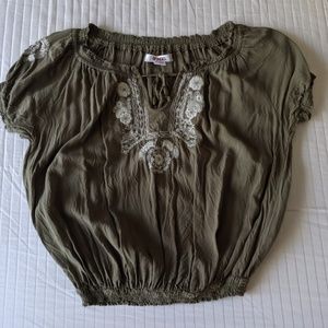 Bongo | Olive Green Blouse